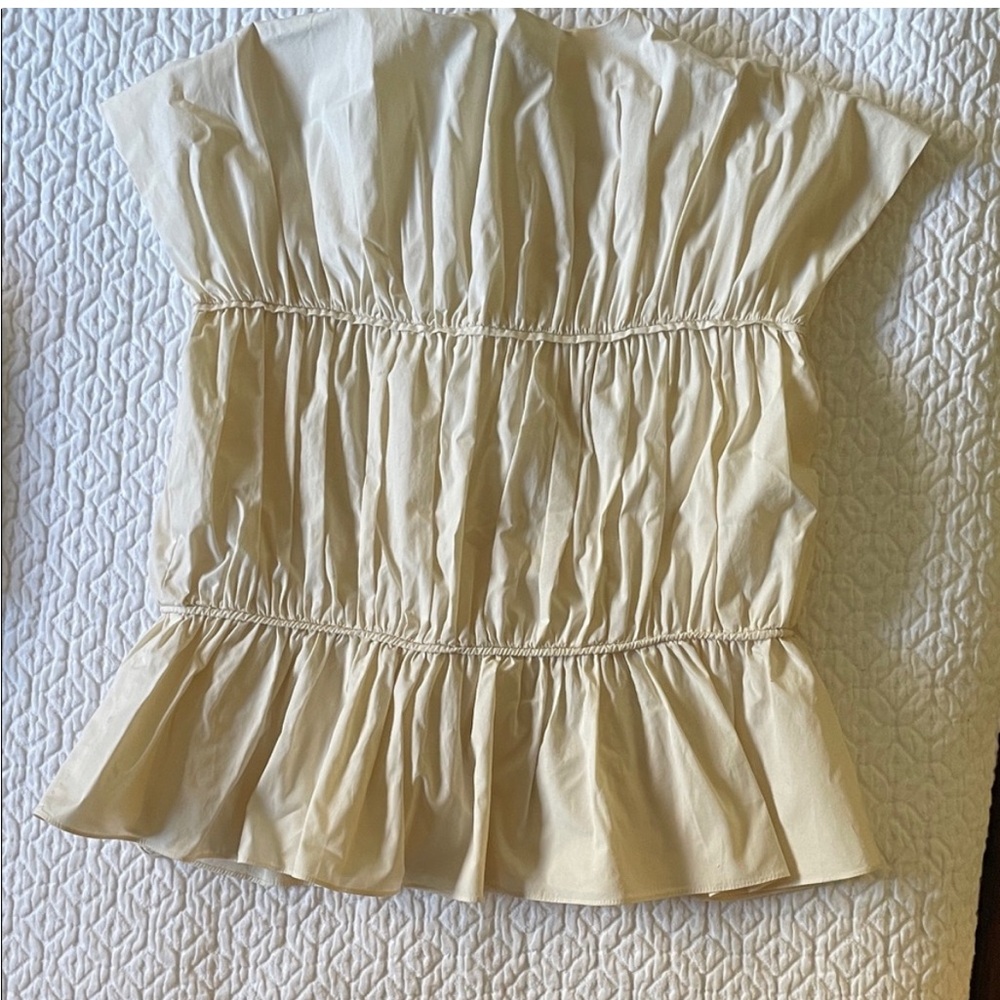 TOVE Beige Ruched Top - Picture 7 of 7